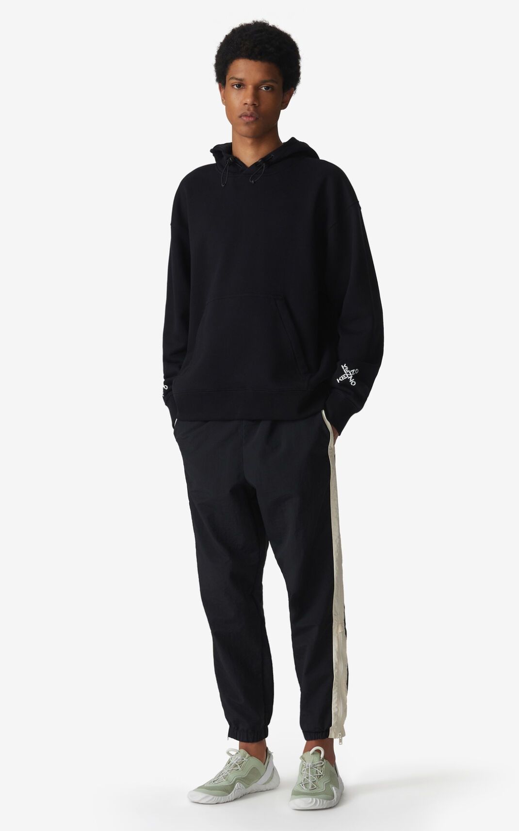 Sweat A Capuche Kenzo Sport Triple X Homme Noir | XAYG-80526